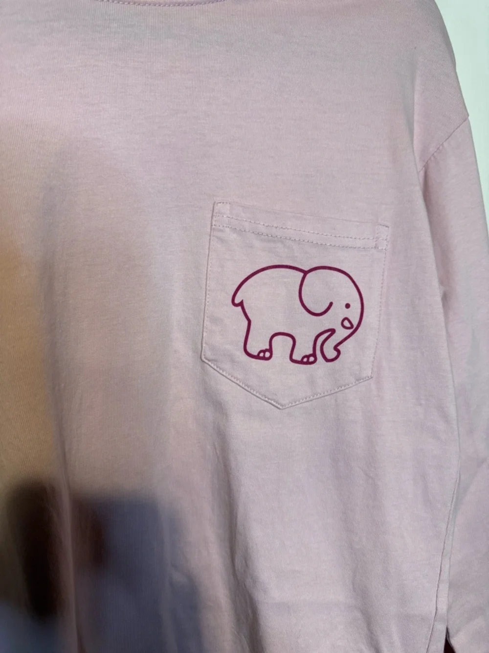 IVORY ELLA Pink Paisley Floral Elephant Long Sleeve T-Shirt Cotton Small - Picture 3 of 6